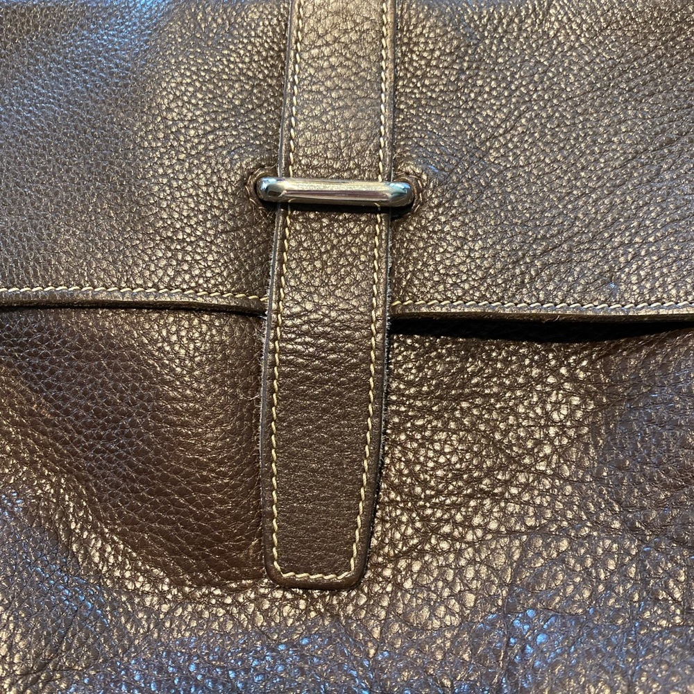 Roots Brown Leather hand Bag or crossbody bag - Picture 2 of 8